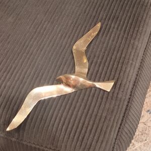 Vintage Solid Brass Bird - Hollywood Regency Decor